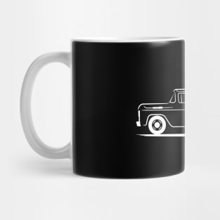 1960 Ford F 150 Pickup Truck White Mug